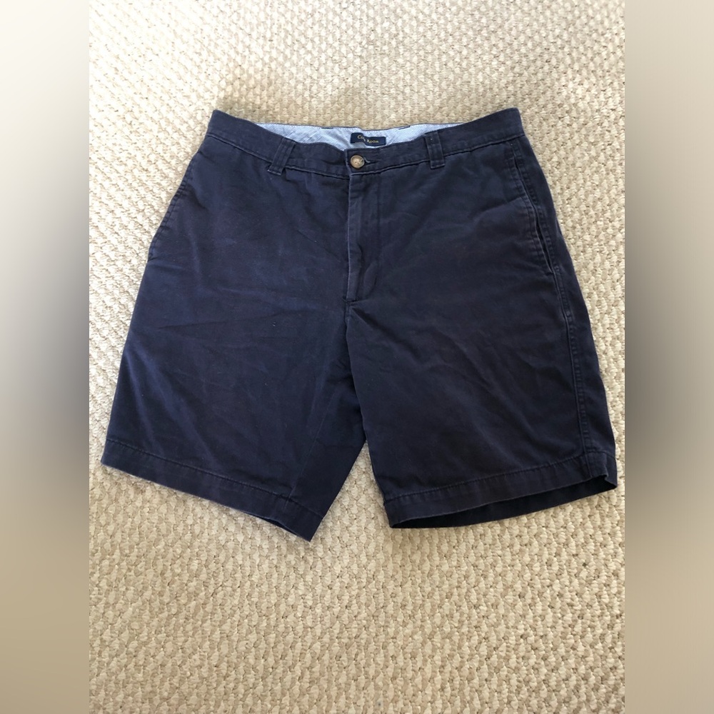 Club Room Men’s Navy Chino 100% cotton Shorts size 32